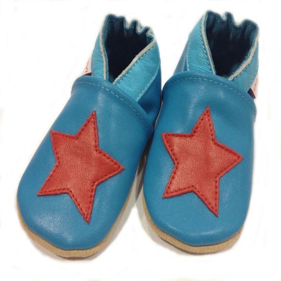 baby shoes with red star