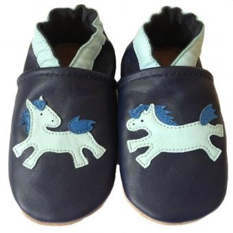 baby walking shoes with running horse