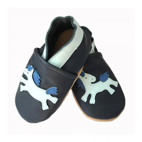 baby walking shoes with running horse