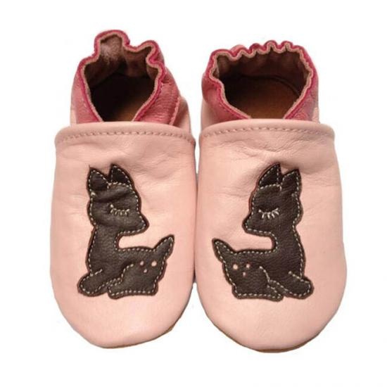pink baby deer shoes