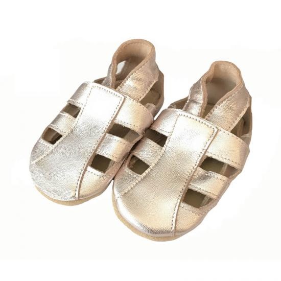 baby gold sandal shoes