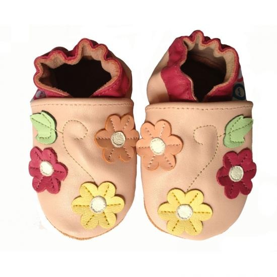 baby shoes with morning glory