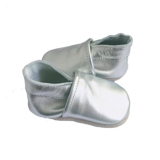 baby solid silver shoes