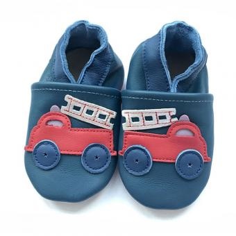 Baby Shoes With Firetruck