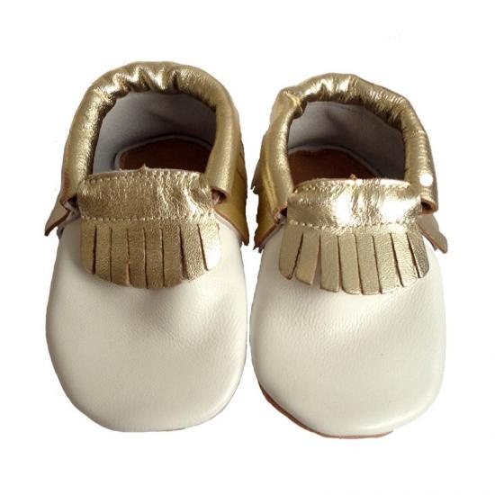 white gold moccasin