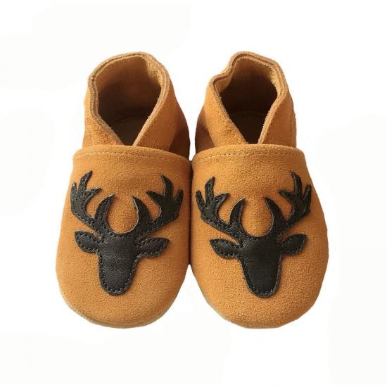 baby deer shoes brown suede