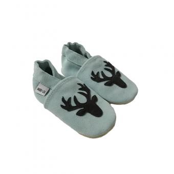 blue suede deer shoes