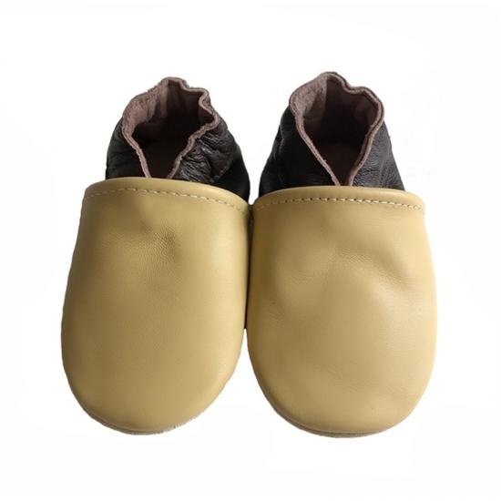 Solid beige baby shoes