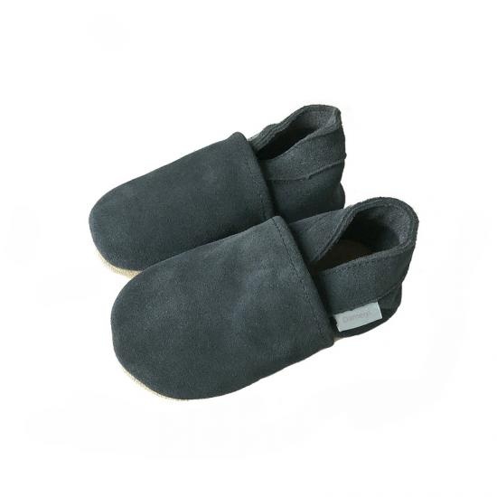 navy suede baby shoes