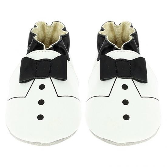 black necktie shoes for new born baby boy
