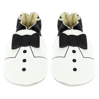 black necktie shoes for new born baby boy