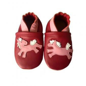 newborn shoes leather