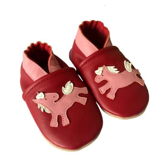 newborn shoes leather