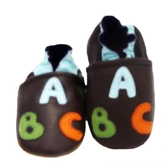 baby leather shoes abc